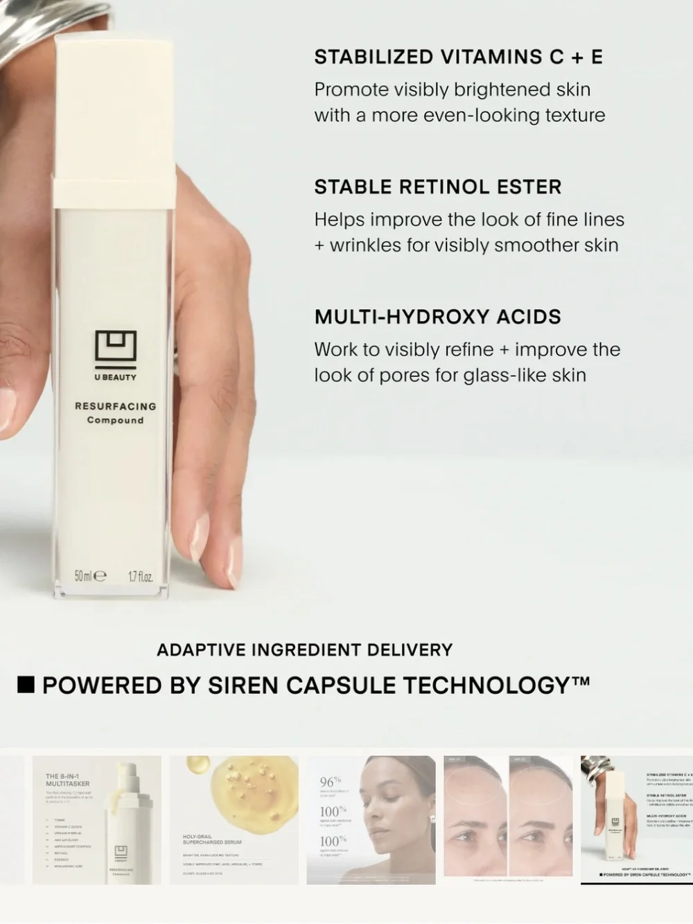 New without box U Beauty Resurfacing Compound 50ml